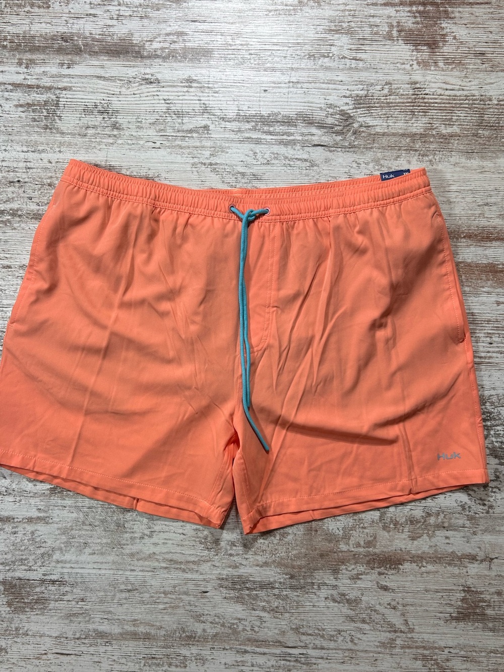 NWT Huk lined swim trunks coral size XXL